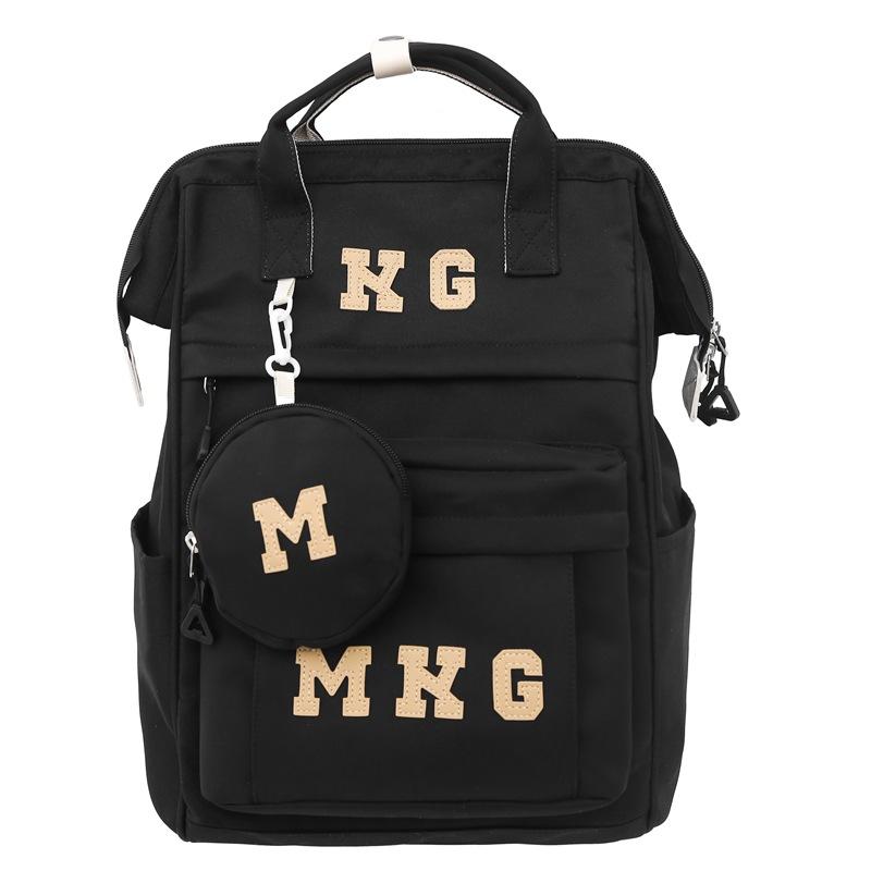 

Backpack for Women Large Capacity Junior High School and High School Students Schoolbag for College Students Campus Fashion Solid Color Backpack