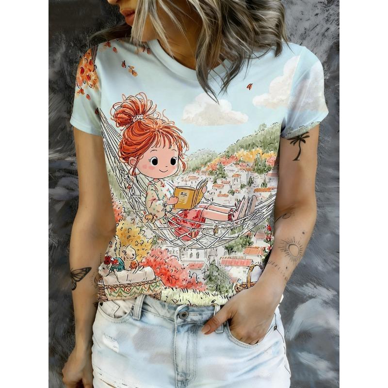 Gentle healing spring atmosphere casual top