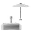 KADAX Base Ombrello Supporto per Ombrello da Giardino Quadrato 39cm Peso