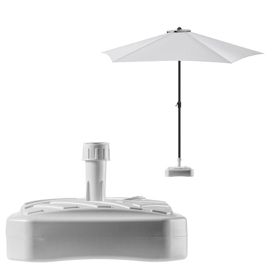 KADAX Base Ombrello Supporto per Ombrello da Giardino Quadrato 39cm Peso
