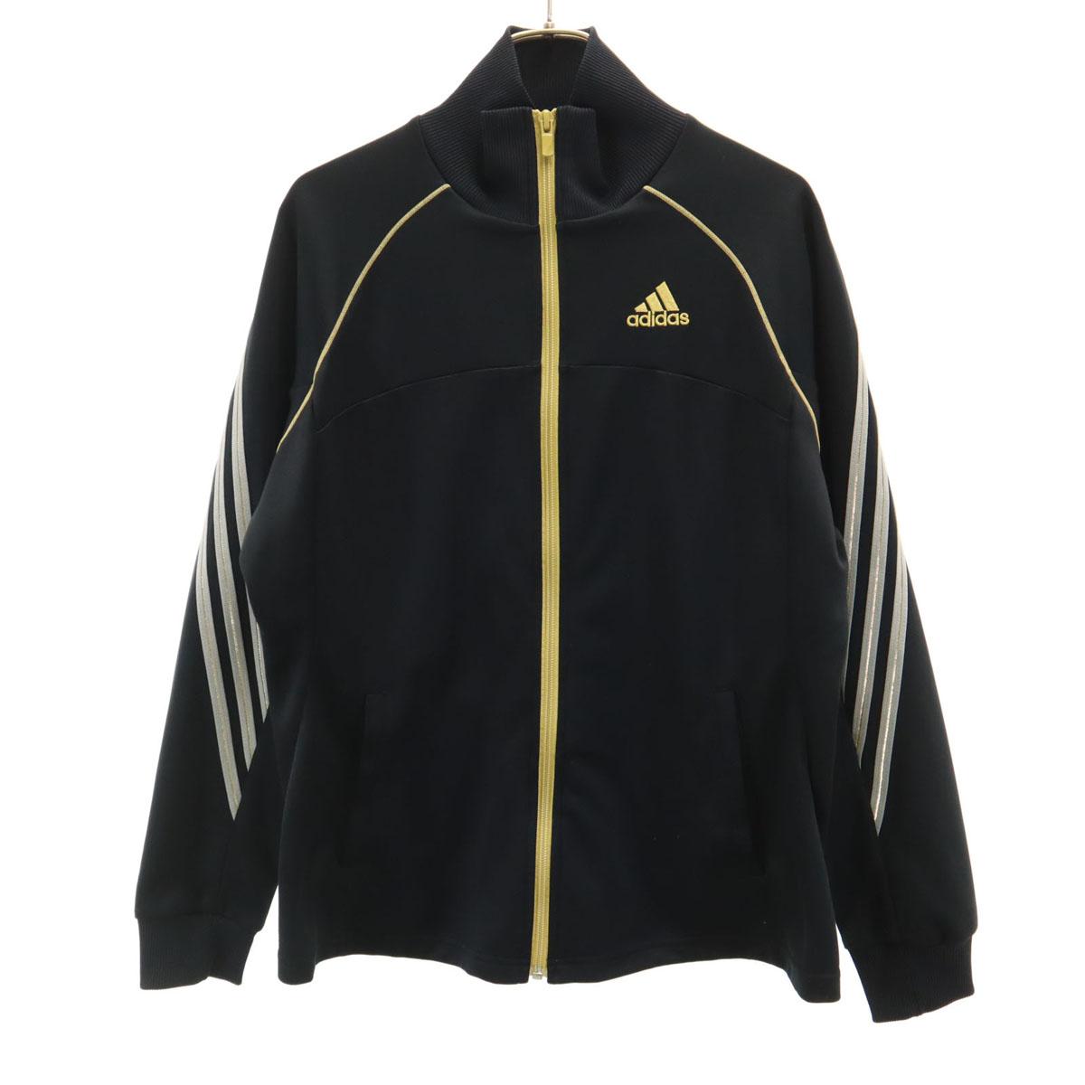 

adidas Спортивная куртка M черная Джерси Женская Б/у