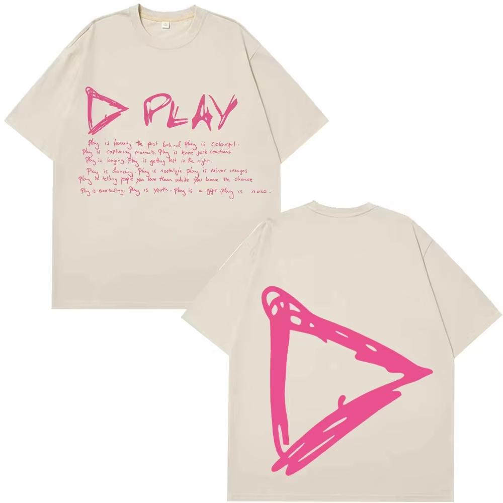 Ed Sheeran Play Tour New Mens TShirt  Stylish Harajuku Street Style Loose Fit Casual Suitable for Couples  Streetwear Top