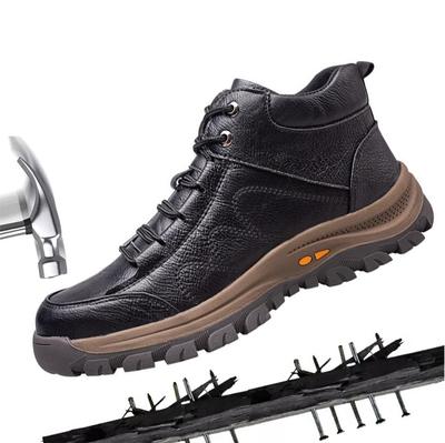 Labor Protection Shoes Men's Welder Shoes Steel Toe Anti-smashing and Puncture Prevention Men's Shoes Spark Resistant Safety Protection