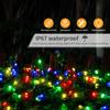 Durable Solar Power Outdoor LED String Light Waterproof Fairy Light Strip Solar Garland For Patio Wedding Christmas Garden Decor