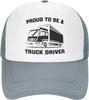 Truck Driver Cute Funny Trucker Caps Womens Hiking Hats Proud To Be A Truck Driver Summer Outdoor Humor Hats