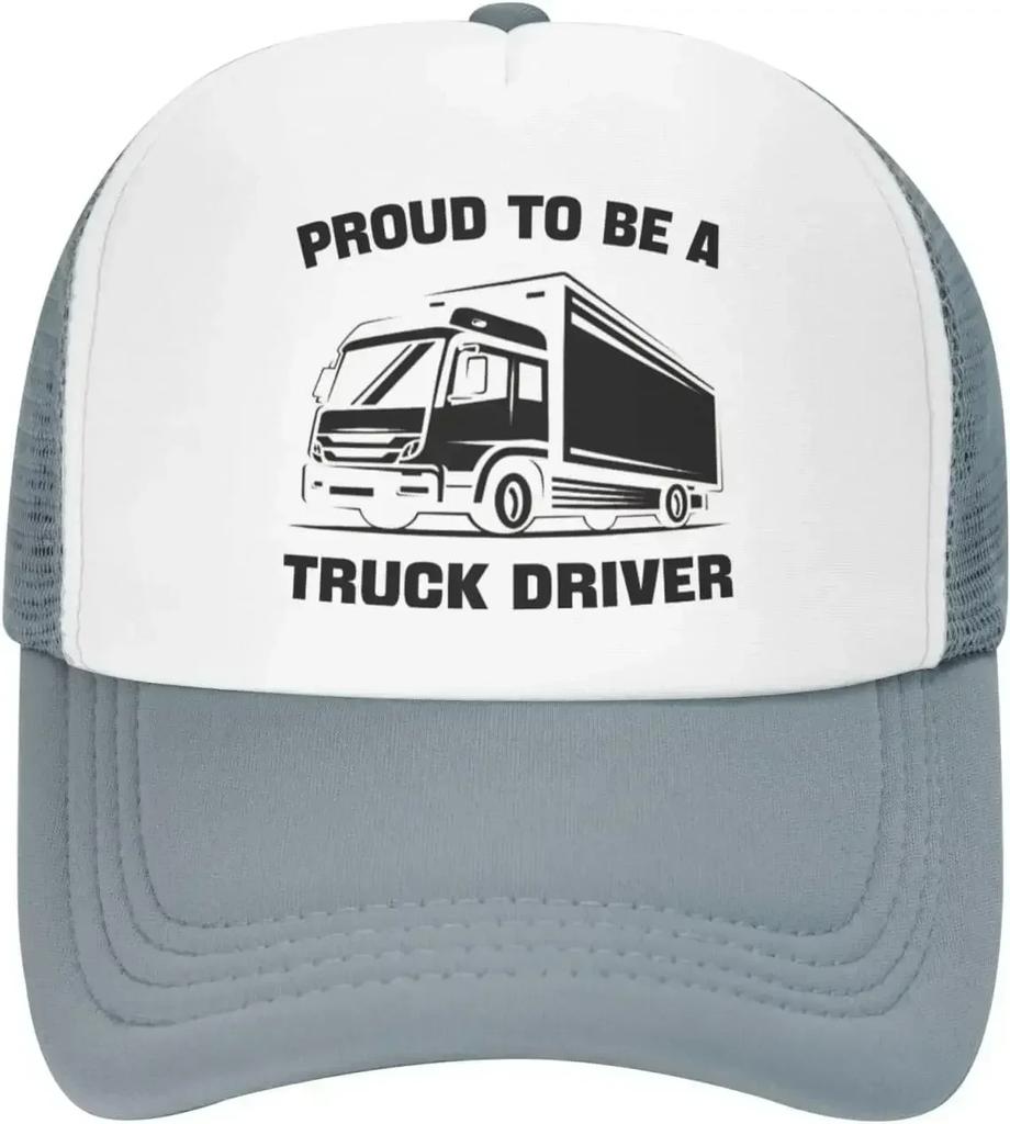 Truck Driver Cute Funny Trucker Caps Womens Hiking Hats Proud To Be A Truck Driver Summer Outdoor Humor Hats