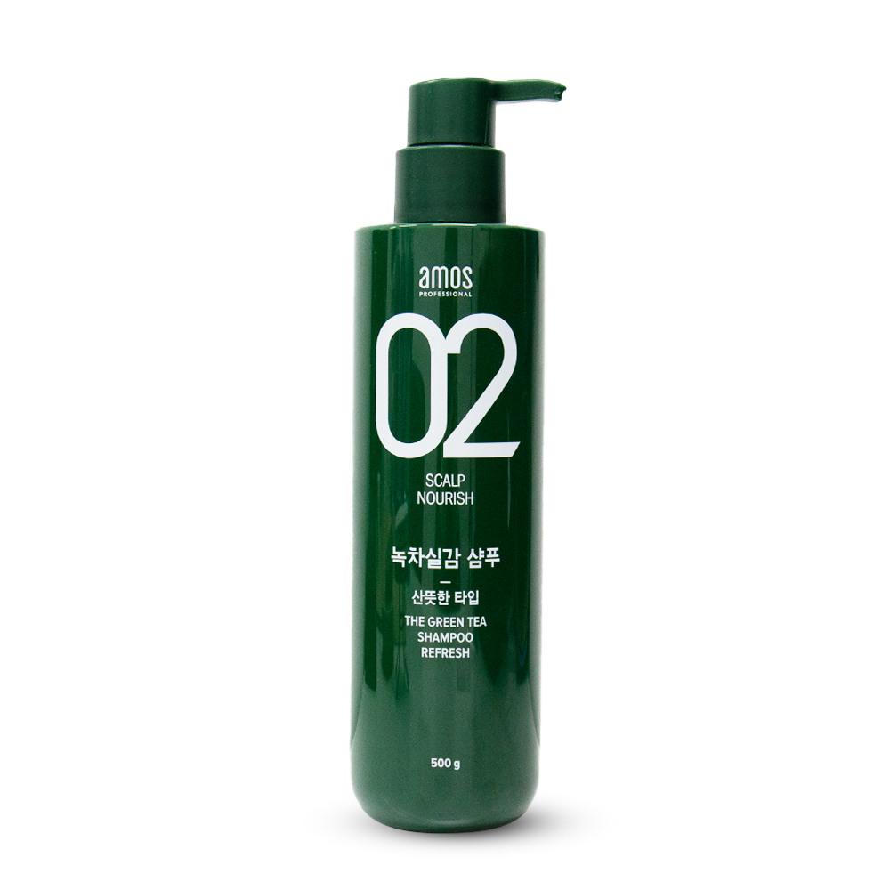 AMOS Professional Green Tea Real Shampoo Refresh 500g AMOS Green Tea Real Shampoo Refresh 500g