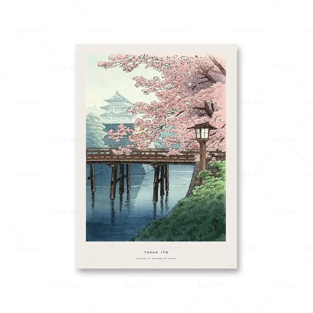 Nordic Hokusai Ohara Koson Japan Style Wave Wall Art Canvas Painting Plakaty I Wydruki Obrazy Ścienne Do Salonu Wystrój Domu