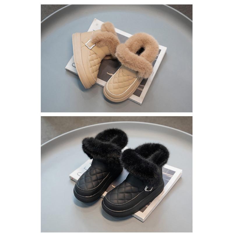 Korean Version Cute Children's Velvet Thickened Snow Boots, Winter New Student Cold-proof Cotton Boots
