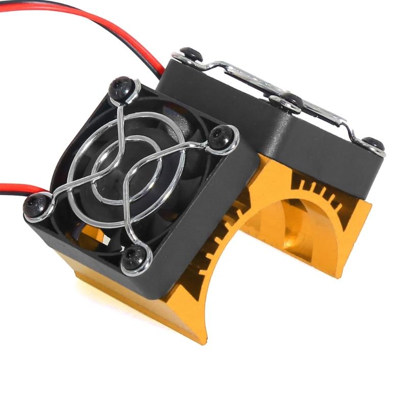 Motor Heat Sink with Double Cooling Fans for 1/8 Scale Remote Control Car Motors 4074 4274 1515 Model Modificatin Kits