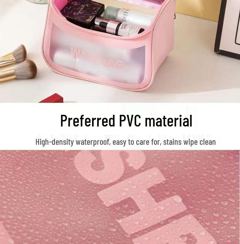 Portable Large-Capacity Waterproof Transparent Makeup & Toiletry Bag