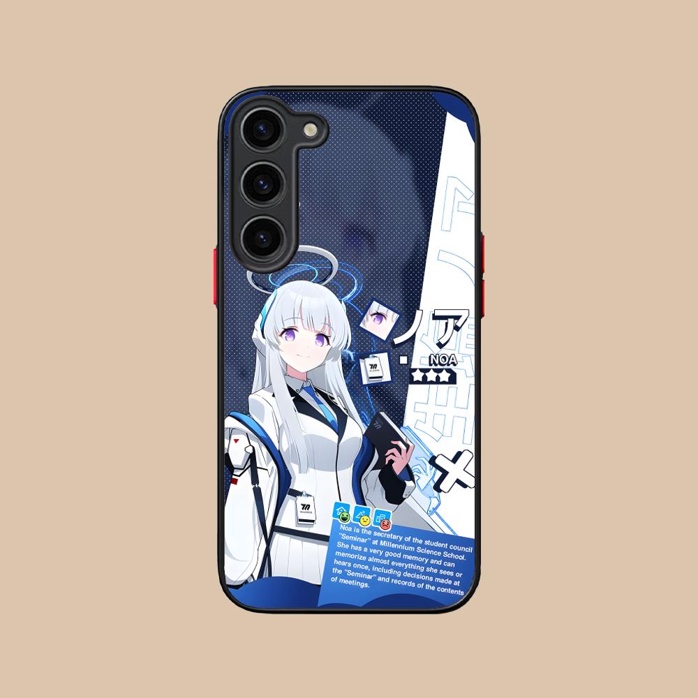 Blue Archive Ushio Noa Silicone Mobile Phone Case for Samsung Galaxy S26 S25 S24 S23 S22 S21 Plus FE Ultra Colorful Cover