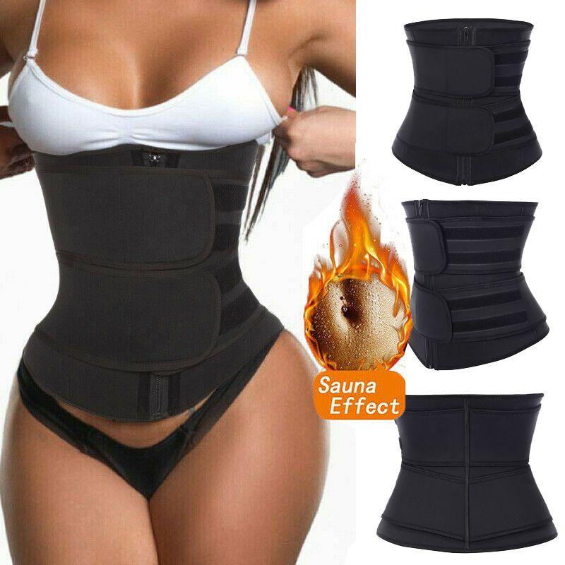 Women Waist Trainer Neoprene Belt Sauna Sweat Body Shaper Tummy Control Slimmer With Scientific Design And Back Support