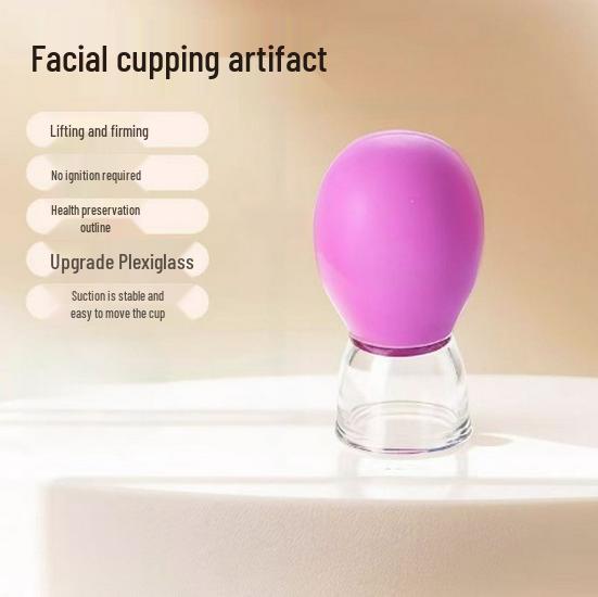 Silicone Facial Cupping and Gua Sha Tool for Skin Firming and Beauty Therapy