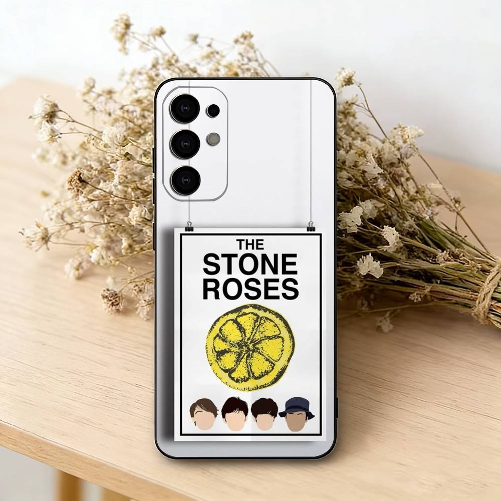 

The S-Stone R-Roses Band Phone Case For Samsung S25,S24,S21,S22,S23,S30,Ultra,S20,Plus,Fe,Lite,Note,10,Black Cover Samsung S225G