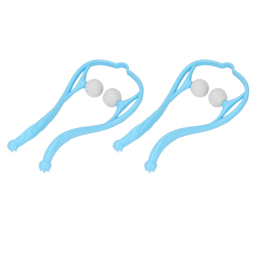 2pcs Neck Massager Dual Trigger Point Ergonomic Handheld Massager for Neck Shoulder