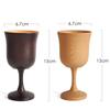 Wooden Handmade Wine Glasses Retro Dinnerware Goblet Vintage European Style Spirit Vodka Champagne Glasses Bar Home Decor