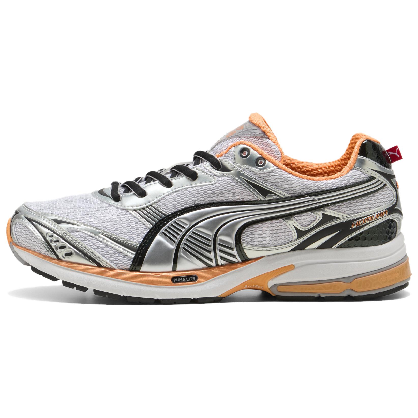 Puma Homura OG+ Matte Silver Heat Fire Unisex Sneakers 409125-04 42.5