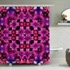 Kaleidoscope Shower Curtainbold Floral Pattern For Bathroom Decor Pink Purple Red Fabric Custom Size Available On