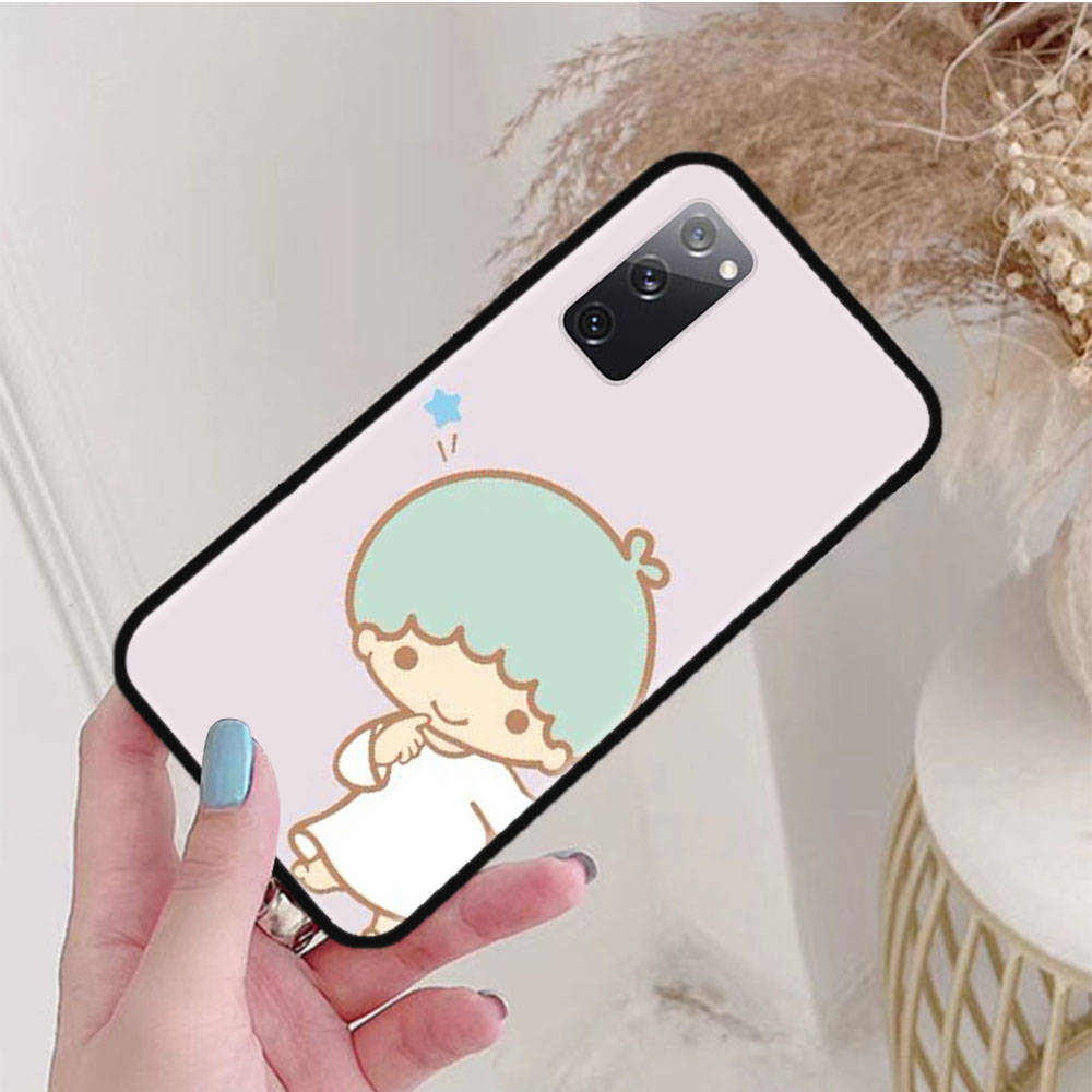 Черный чехол для Xiaomi Poco X6 X4 M5 M6 F5 F6 C65 C55 C50 C51 C40 Pro Redmi 14C A3X 13C 12C 11T 10A 9C Note 7 6 8A Plus L-30 Little Twin Stars