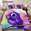Parrot Pattern Bedding Quilt Set Quilt Cover Pillowcase Home Decoration Birthday Gift (1 * duvet cover + 2 * pillowcase, without core)