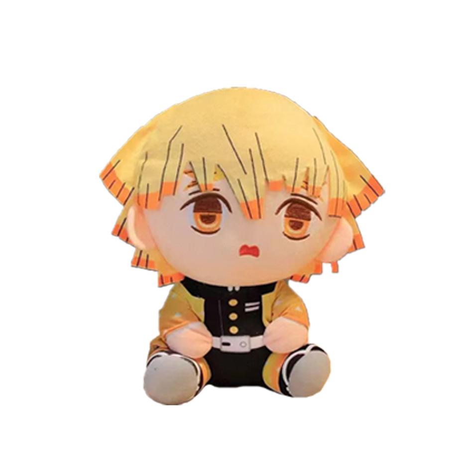 20cm Japon Demon Slayer Peluş Bebekler Sevimli Anime Kimetsu No Yaiba Kamado Tanjirou Nezuko Zenitsu Kyoujurou Oyuncaklar Çocuk Hediyeleri