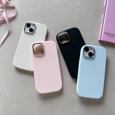 Luxusný mäkký zadný kryt pre iPhone 15 14 Pro Max Samsung S23 Ultra A14 A12 Xiaomi Poco F5 Redmi 9C Ochranné puzdro na fotoaparát Huawei Honor Plating Frame