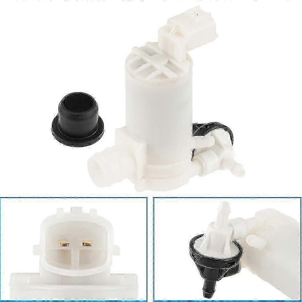 Front Rear Windscreen Washer Pump For Mazda 2 Hatchback 2007-2015 Twin Outlets
