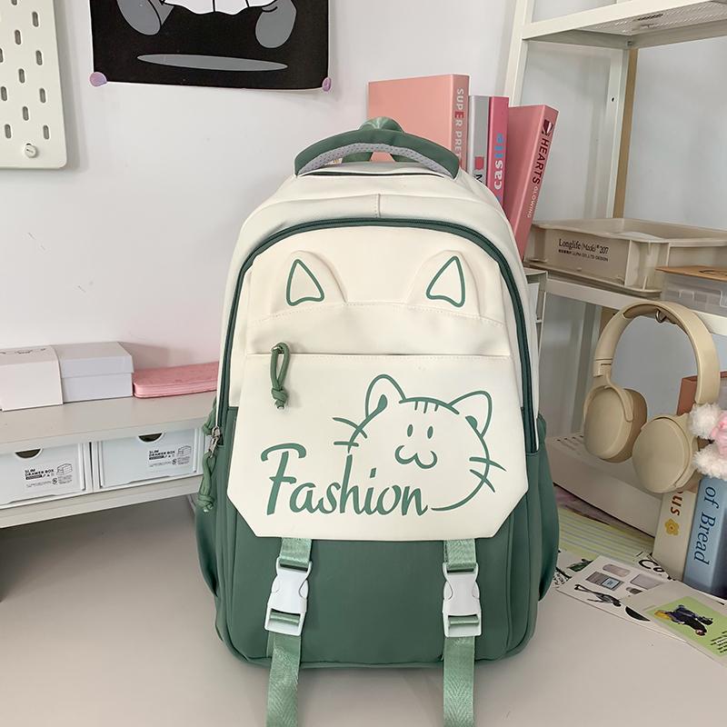 Women's Backpack Large Capacity Backpack Student Color Contrast School Bag