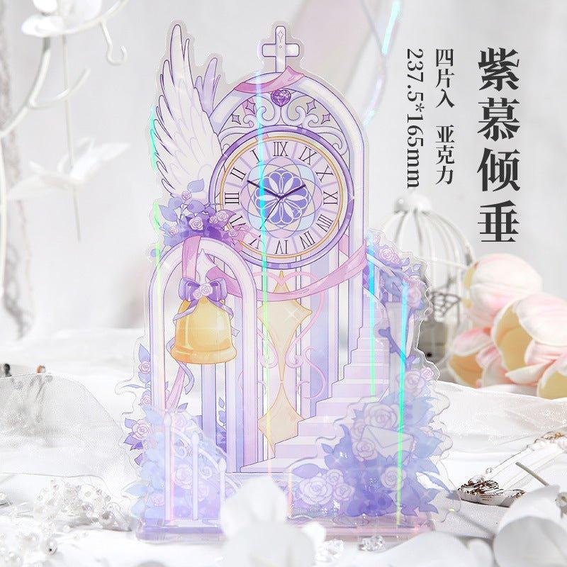 Anime Goods Display | Acrylic Badge Display Stand Hua Yu Shi Yue(Laser)