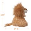 Apricot Lamb Yellow Lion Plush Toy, Soft and Cute, Fluffy Yellow Lion, 30cm, Suitable for Boys and Girls