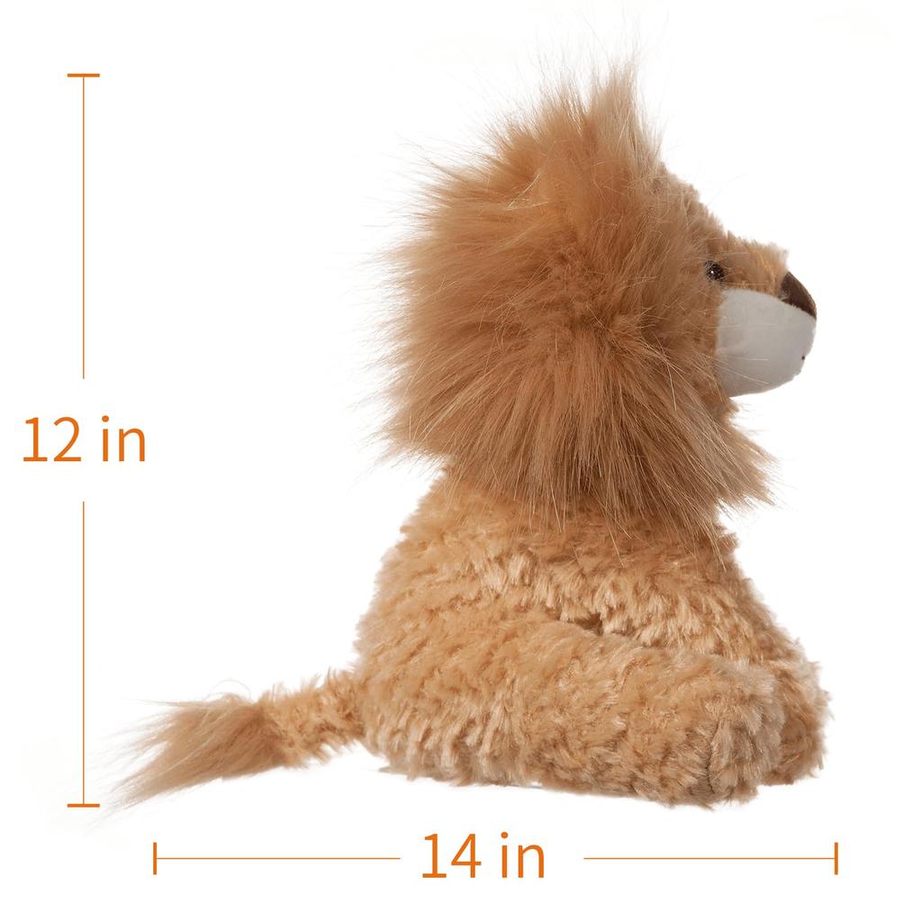Apricot Lamb Yellow Lion Plush Toy, Soft and Cute, Fluffy Yellow Lion, 30cm, Suitable for Boys and Girls