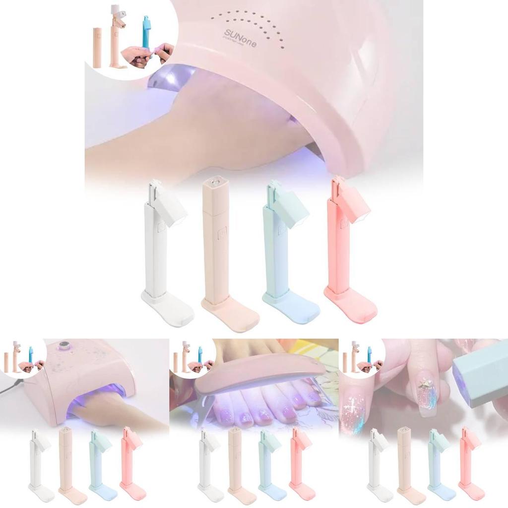 Compact Portable Nail Lamp With Focused Drying Power Perfect For Quick Nail Treatments