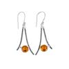 Citrine Gemstone 925 Sterling Silver Jewelry Handmade Earrings1.45" Gift For Her EE-66-1
