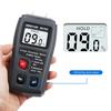 To pinner Digital trefuktighetsmåler Trefuktighetstester Hygrometer Tømmer Fuktdetektor Stor LCD-skjerm