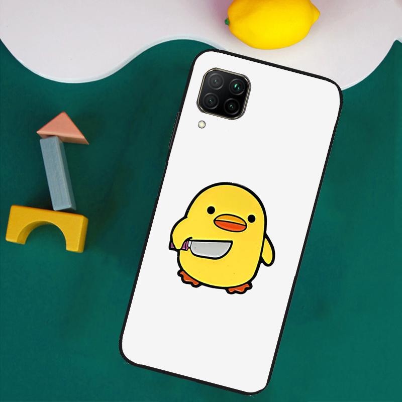 Cartoon Duck Knife For Huawei Nova 11i 12s 12i 8i 7i Y73 Y70 Y90 Y60 Y72 Y61 Y91 9 10 SE P30 Pro P40 Lite Case