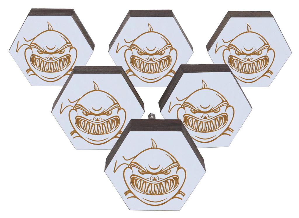 IBA Indianbeautifulart Braun Gravierte Knöpfe Holz Kleiderschrank Knöpfe Schrank Schubladengriff 10