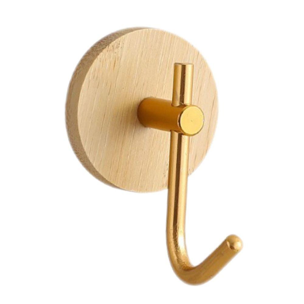 

Single Hook Wall-mounted Hook Punch Free Coat Storage Rack Decoration Clothes Hats Holder towel золотистий