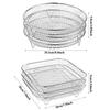 Air Fryer Universal Accessories Metal Oven Air Fryer Racks For Baking Stackable Grill Skewer Rack Fit All Airfryer 4.2Qt - 5.8Qt