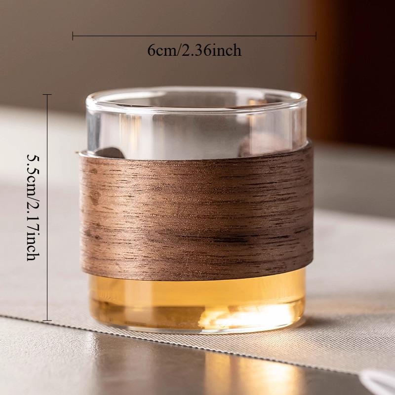 

1pcs 100ml Japanese Style Glass Tea Cup Insulated and Heat-resistant Tea Cup Home Master s Cup Kung Fu Tea Set Accessories 100ml