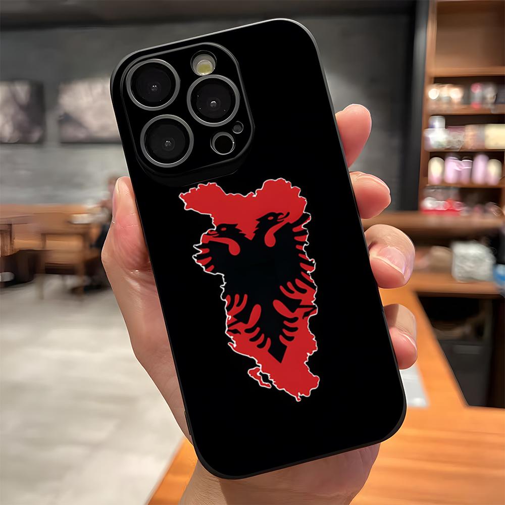 Albania Logo Phone Case For IPhone 17 Pro Max 15 Pro 16 14 Plus 12 13 Mini 11 Pro Shockproof Soft Cover