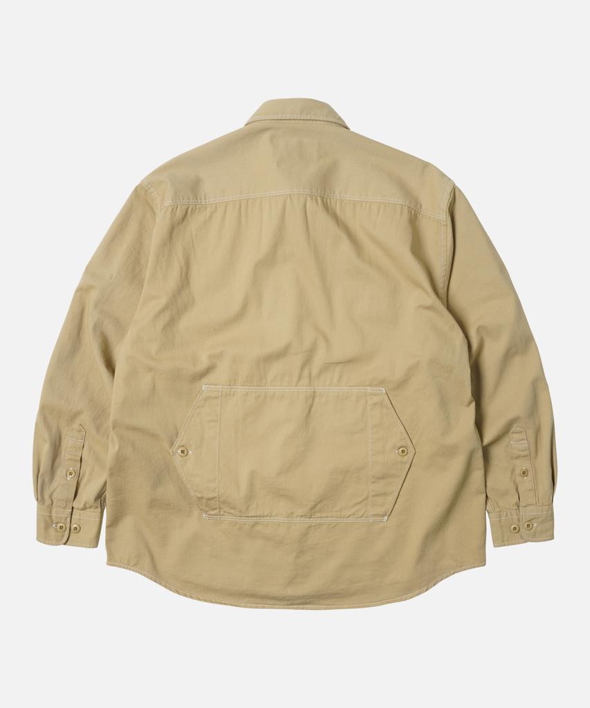 FRIZMWORKS Twill Utility Pocket Shirt Jacket _ Beige