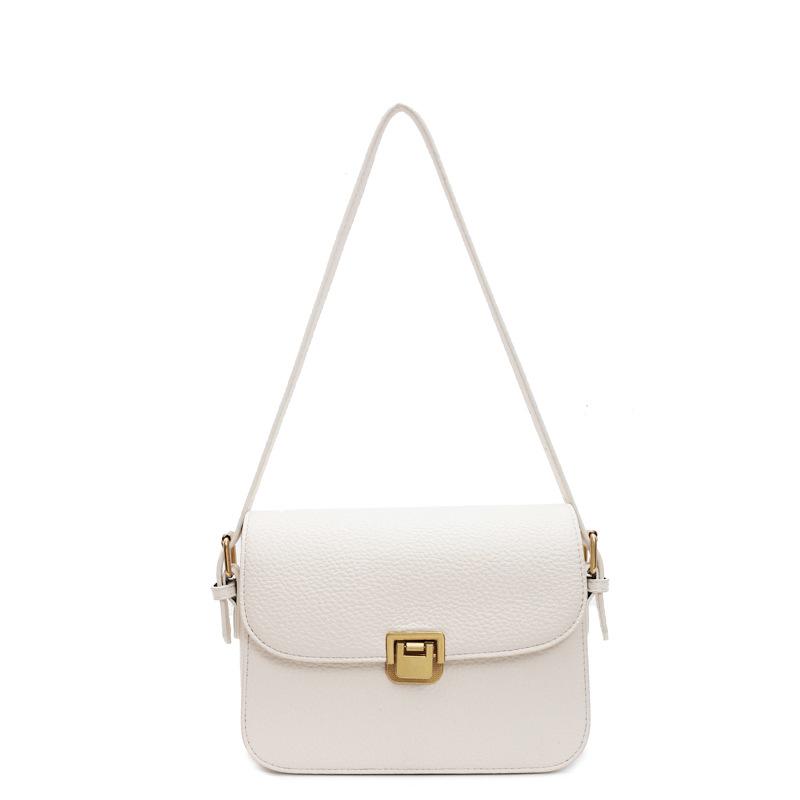 Spring and Summer New Textured Women's Bags Women's Trendy Versatile Simple Messenger Bags Retro Foreign Messenger Small Square Bags