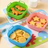 Silicone Air Fryer Liner Non-Stick Mat Baskets Heat Resistant for 4-7QT Food Grade Reusable Square Baking