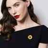Sunflower Brooch High-End Female Small Daisy Brooch Pin Sunflower Anti-Light Suit Sweater Accessories