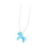 3D Horse Pendant Necklace Enamel Mini Horse Charm Necklace Cute Horse Long Necklace Gift for Men Women Horse Lovers