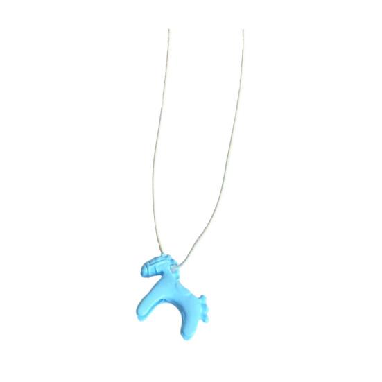 

3D Horse Pendant Necklace Enamel Mini Horse Charm Necklace Cute Horse Long Necklace Gift for Men Women Horse Lovers