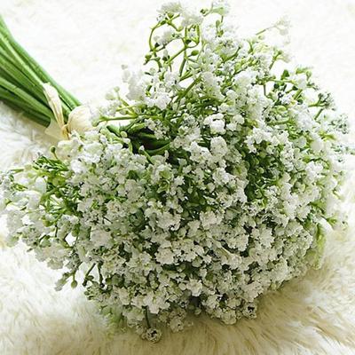 1 Ramos de Gipsofila Artificial Plantas de Flores de Plástico Gipsofila Flores Artificiais para Decoração de Casa Hotel Buquê de Casamento
