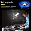 Portable camping 3000mAh handheld light USB charging flashlight hanging tent foldable LED for hiking emergency situations Lamp