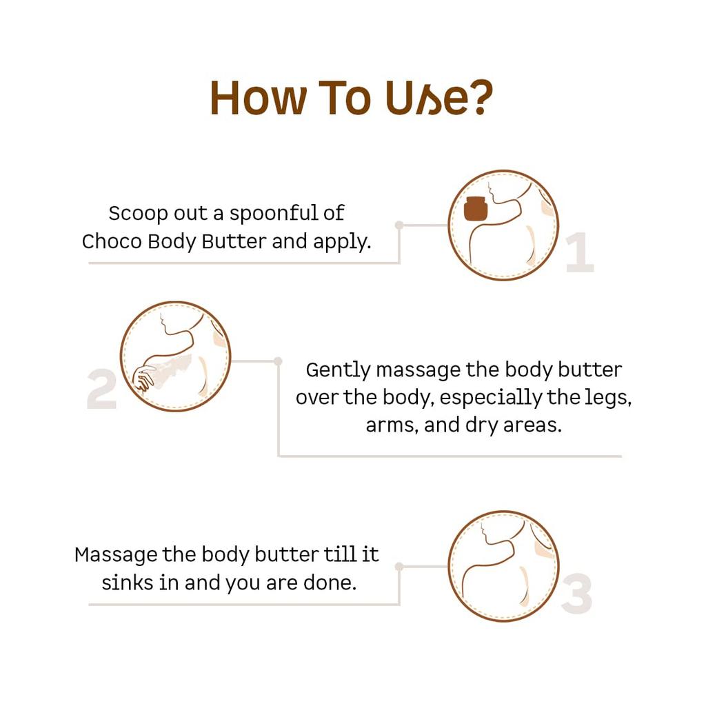 mCaffeine Body Butter for Dry Skin 100gm | Shea & Cocoa Butter Moisturizer for 72Hrs Hydration